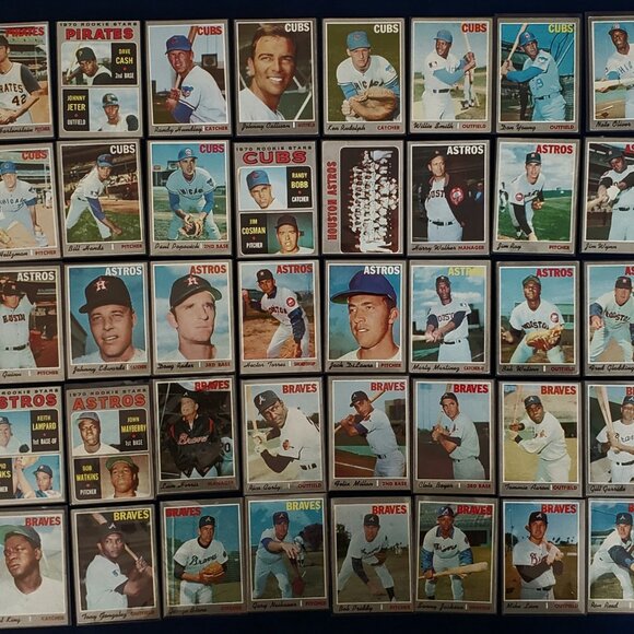 TOPPS 1970 LOT OF 548 BASEBALL CARDS W/47 HOF ALLEN RYAN MAYS CLEMENTE AARON 🐐 - Picture 5 of 12